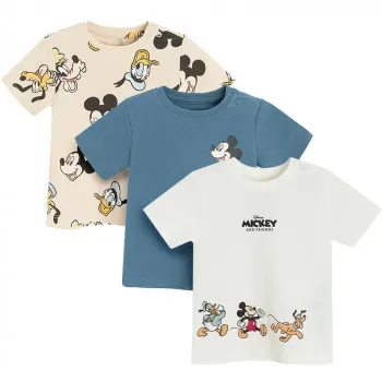 COOL CLUB MAJICA KRATAK RUKAV 3KOM DISNEY MICKEY & FRIENDS MIX 