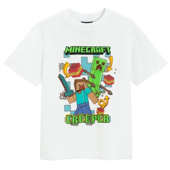 COOL CLUB MINECRAFT MAJICA KRATAK RUKAV WHITE 