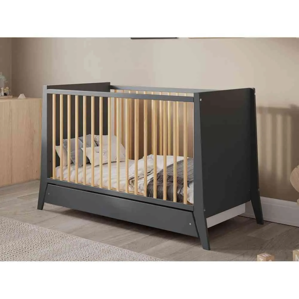 LETTINO COSMO KREVETAC 120X60 ANTRACIT PINE + FIOKA 