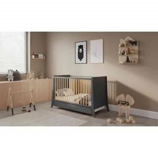 LETTINO COSMO KREVETAC 120X60 ANTRACIT PINE + FIOKA 