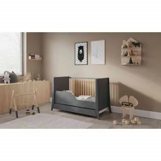 LETTINO COSMO KREVETAC 120X60 ANTRACIT PINE + FIOKA 