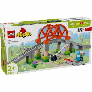 LEGO DUPLO TOWN TRAIN BRIDGE AND TRACKS EXPANSION SET
