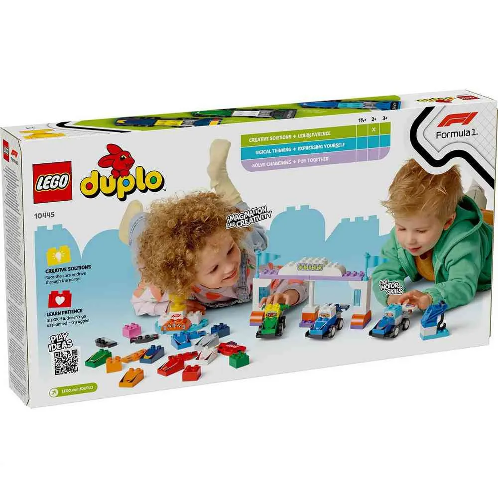 LEGO DUPLO TOWN F1 TEAM RACE CARS AND DRIVERS