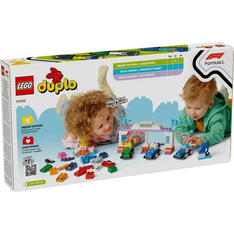 LEGO DUPLO TOWN F1 TEAM RACE CARS AND DRIVERS
