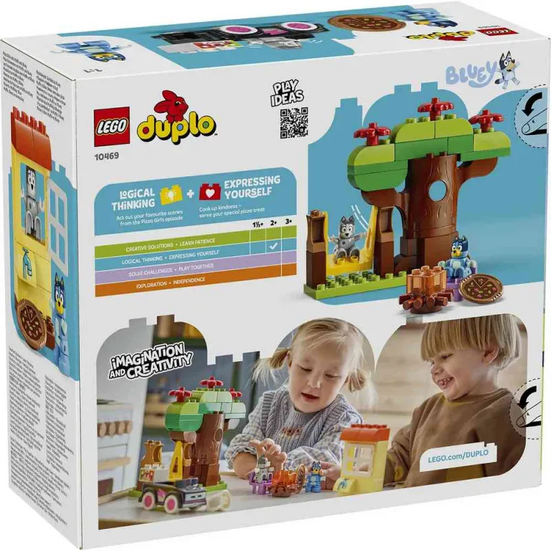 LEGO DUPLO BLUEY PIZZA GIRLS WITH MUFFIN AND 
