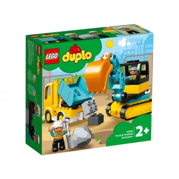 LEGO DUPLO TRUCK   TRACKED EXCAVATOR 