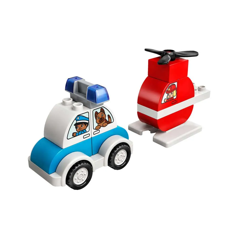 LEGO DUPLO MY FIRST FIRE HELICOPTER & POLICE CAR 