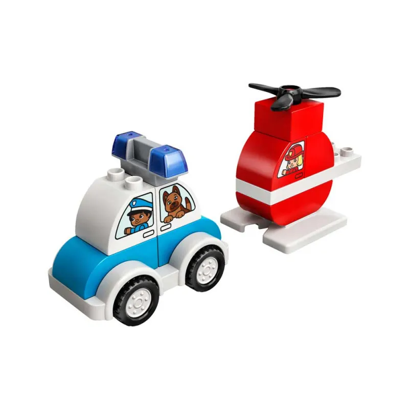 LEGO DUPLO MY FIRST FIRE HELICOPTER & POLICE CAR 