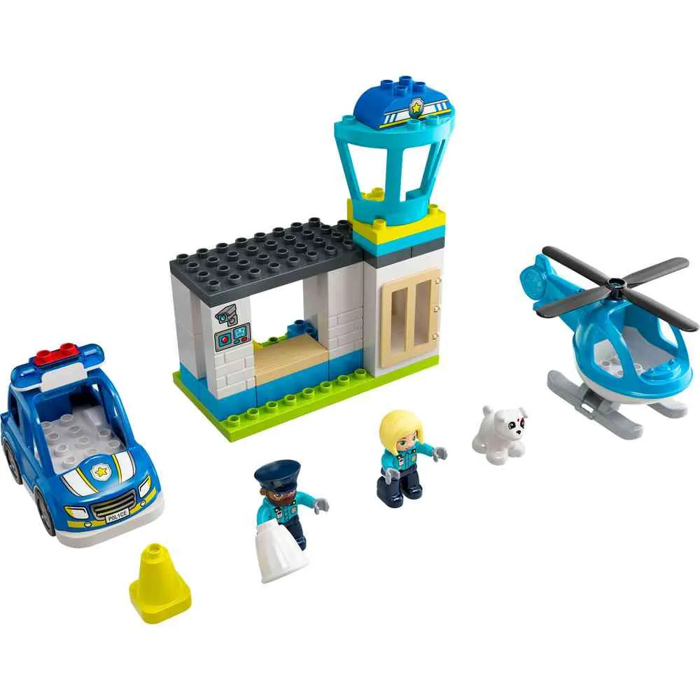 LEGO DUPLO TOWN POLICE STATION & HELICOPTER 