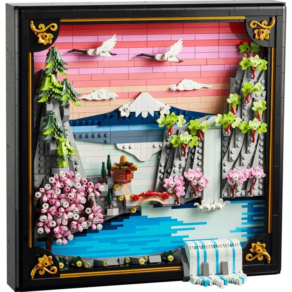 LEGO ART JAPANESE CHERRY BLOSSOM LANDSCAPE 