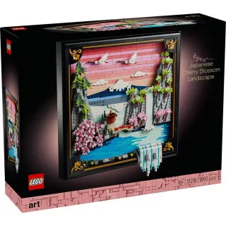 LEGO ART JAPANESE CHERRY BLOSSOM LANDSCAPE 