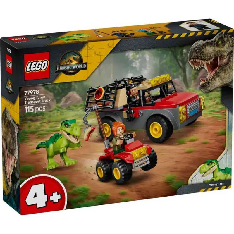 LEGO JURASSIC WORLD YOUNG T REX TRANSPORT TRUCK 