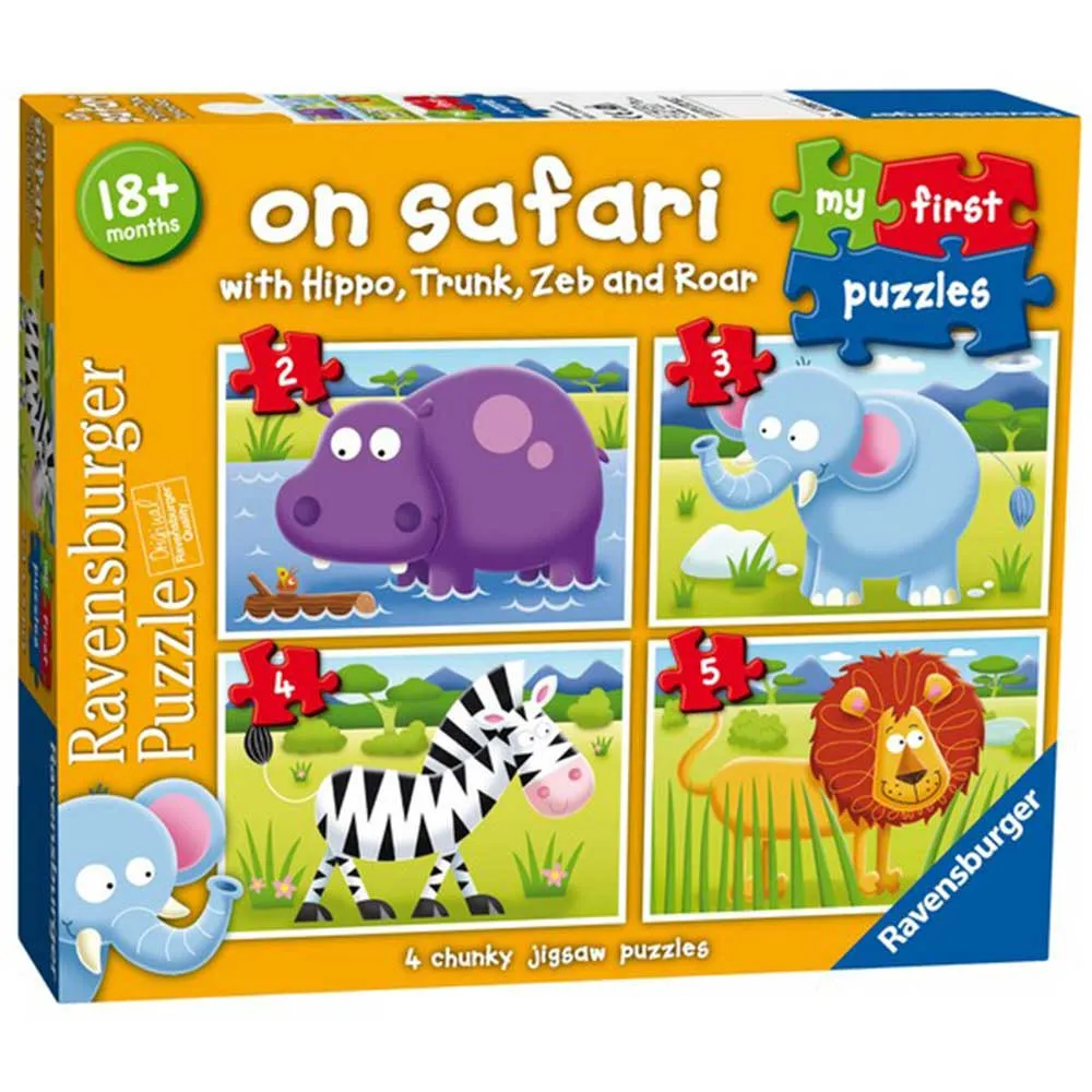 RAVENSBURGER PUZZLE MOJE PRVE PUZLE 4 U 1 SAFARI 
