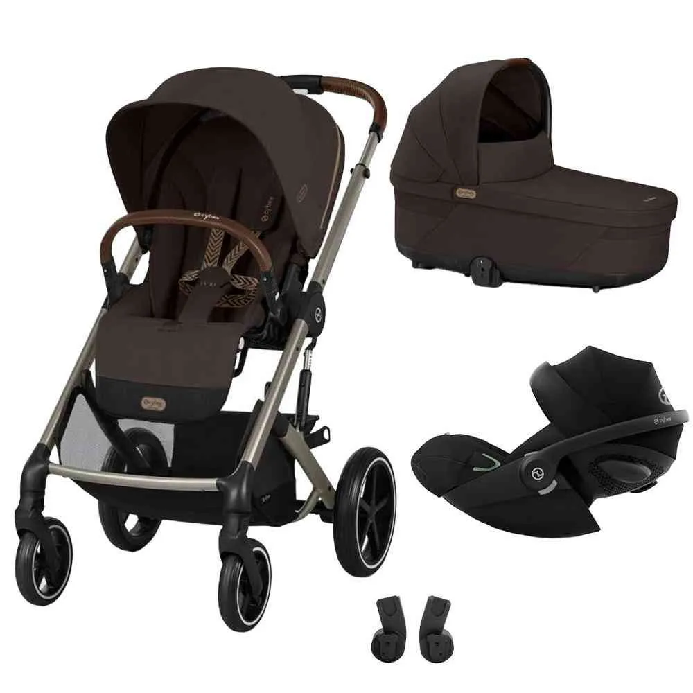 CYBEX KOLICA TRIO SISTEM BALIOS S LUX TAUPE RAM CHOCOLATE BROWN 
