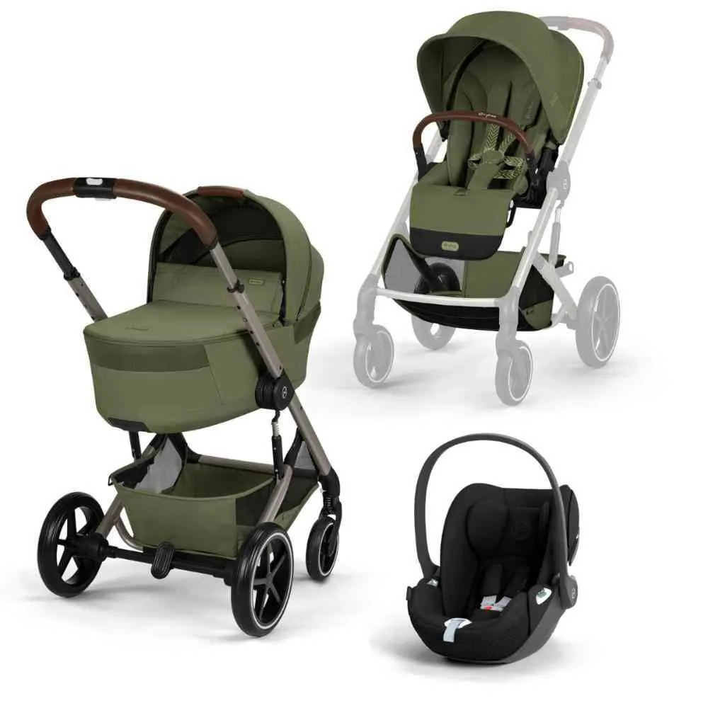 CYBEX KOLICA TRIO SISTEM BALIOS S LUX TAUPE RAM MOSS GREEN 