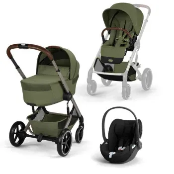CYBEX KOLICA TRIO SISTEM BALIOS S LUX TAUPE RAM MOSS GREEN 