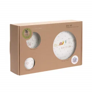 LASSIG SET ZA JELO PORCELAN GARDEN EXPLORER SNAIL 