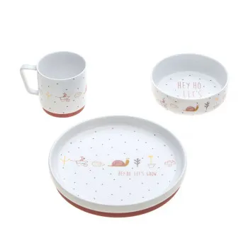 LASSIG SET ZA JELO PORCELAN GARDEN EXPLORER SNAIL 