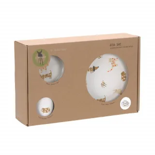 LASSIG SET ZA JELO PORCELAN LITTLE MATEYS SPICY ORANGE