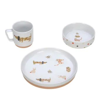 LASSIG SET ZA JELO PORCELAN LITTLE MATEYS SPICY ORANGE 