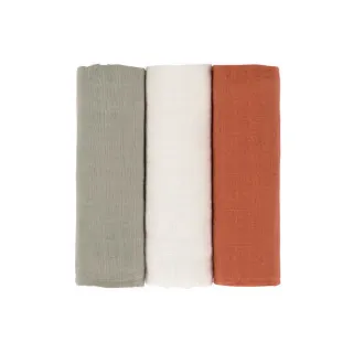 LASSIG TETRA PELENE OD MUSLINA RUST OLIVE MILKY 3 KOM (85 X 85 CM)