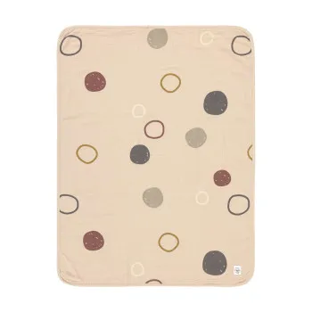 LASSIG CEBE MUSLIN CIRCLES OFFWHITE MULTICOLOR (75 X 100 CM) 