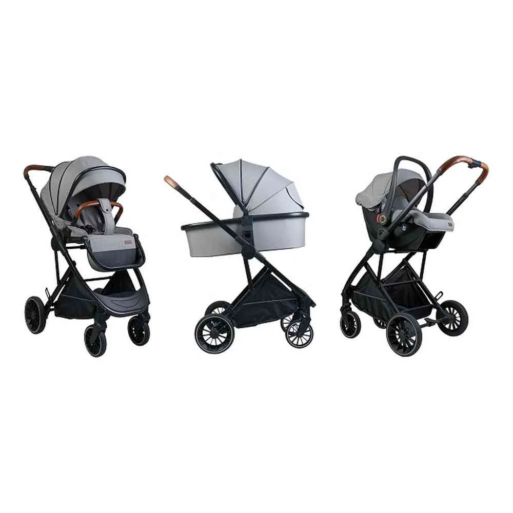 BBO KOLICA ZA BEBE 3U1 NEO (BD801) - LIGHT GREY 