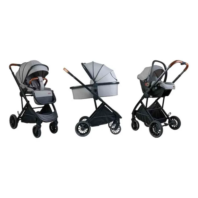 BBO KOLICA ZA BEBE 3U1 NEO (BD801) - LIGHT GREY