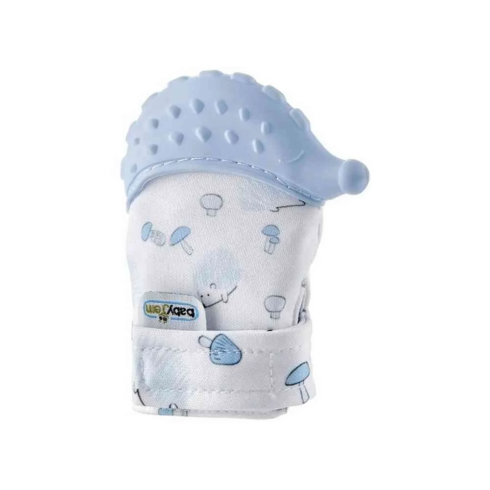 BABYJEM GLODALICA RUKAVICA HEDGEHOG - BLUE 