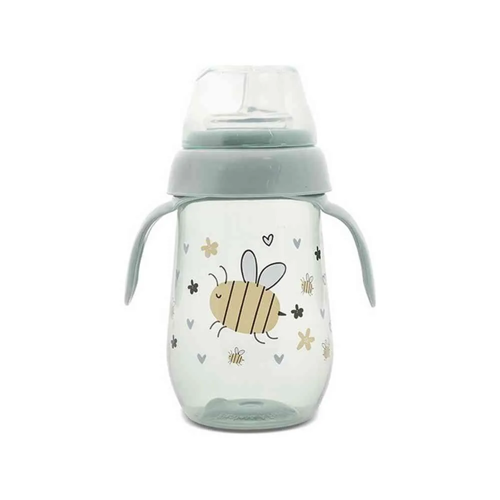 LORELLI SOLJA NON-SPILL WIDE NECK MY FRIEND - ICEBERG GREEN (260ML) 