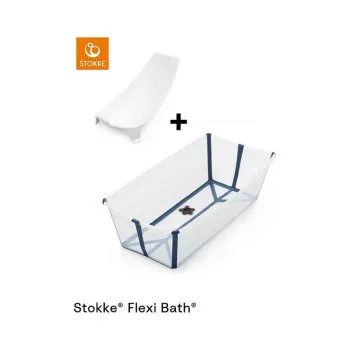 STOKKE FLEXI BATH SET (SKLOPIVA KADICA) X-LARGE - TRANSPARENT BLUE 