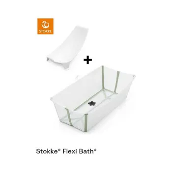 STOKKE FLEXI BATH SET (SKLOPIVA KADICA) X-LARGE - TRANSPARENT GREEN 