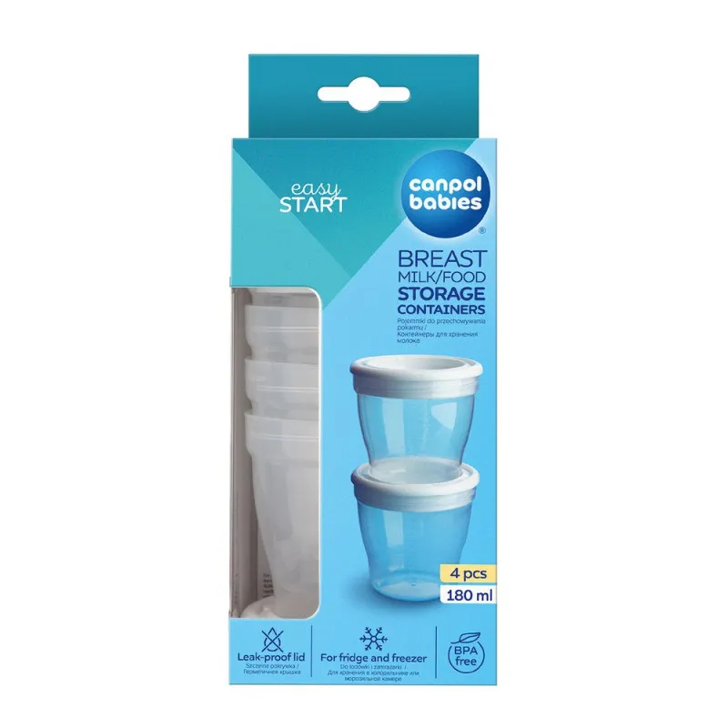 CANPOL BABIES VIA SOLJA ZA CUVANJE MLEKA 12/204 (4KOM) 