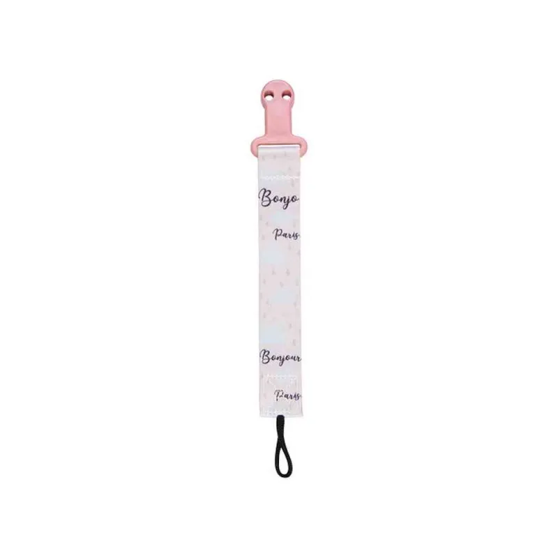 CANPOL BABIES LANAC ZA VARALICU 51/026_PIN - BONJOUR PARIS PINK