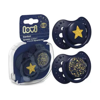 LOVI SILICONE DYNAMIC VARALICA 6-18M (2KOM) - STARDUST BLUE 