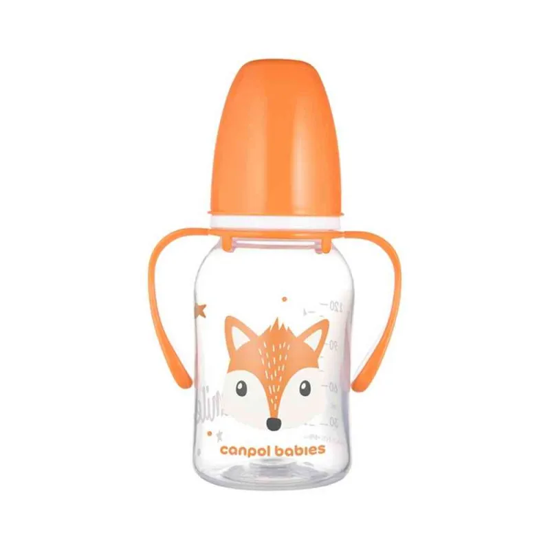 CANPOL BABIES FLASICA SA DRSKAMA CUTE ANIMALS 120ML (11/823) - ORANGE 