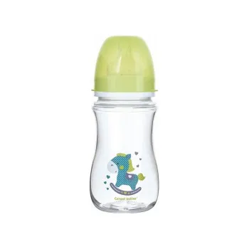 CANPOL BABIES FLASICA 240ML SIROKI VRAT, ANTIKOLIK - EASY START- EXOTIC ANIMALS 