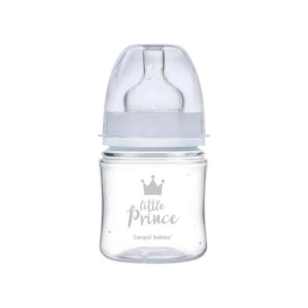 CANPOL BABIES FLASICA 120ML SIROKI VRAT, PP - ROYAL BABY 35/233 BLUE 