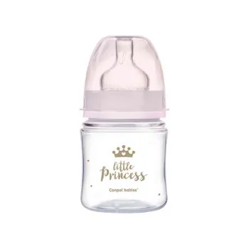 CANPOL BABIES FLASICA 120ML SIROKI VRAT, PP - ROYAL BABY 35/233 PINK 