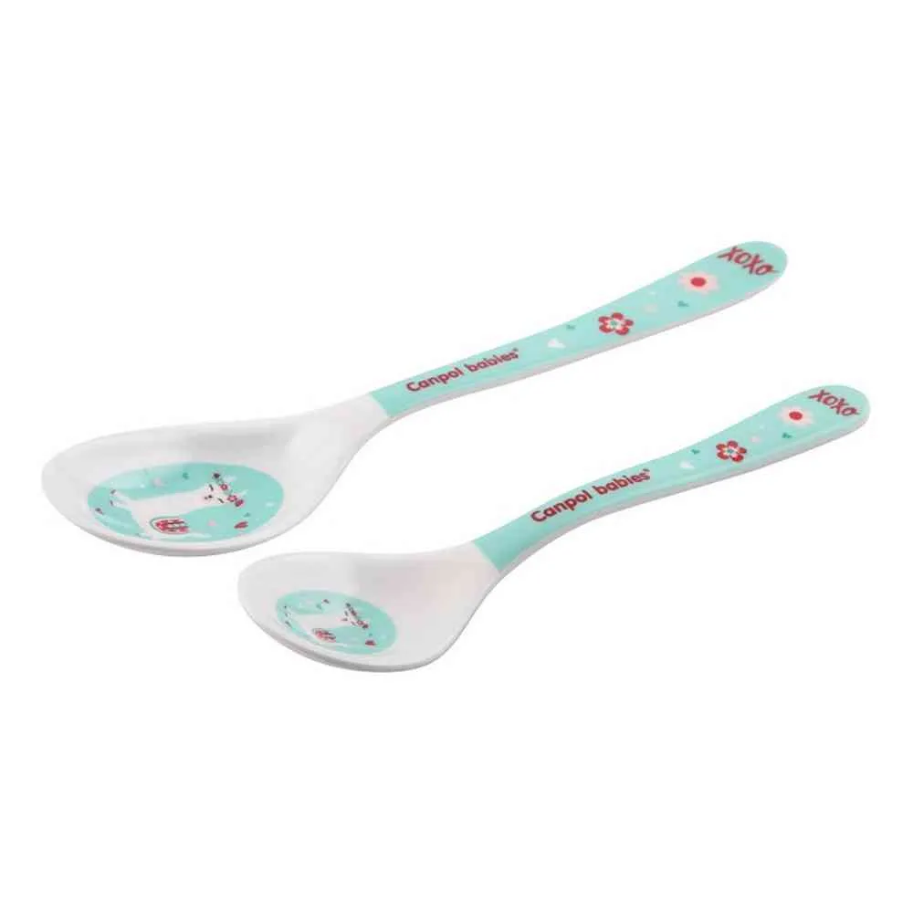 CANPOL BABIES SET KASIKA (2KOM) 4/530 MELAMINE - EXOTIC ANIMALS TURQUOISE 