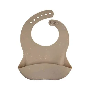 CANPOL BABIES SILIKONSKA PORTIKLA SA DZEPOM DOTS 51/029 BEIGE 