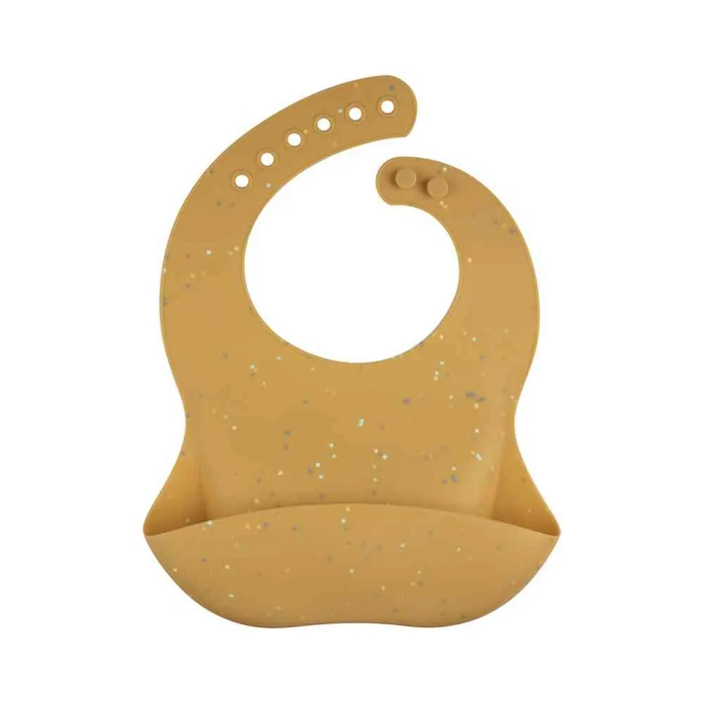CANPOL BABIES SILIKONSKA PORTIKLA SA DZEPOM DOTS 51/029 YELLOW 