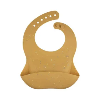 CANPOL BABIES SILIKONSKA PORTIKLA SA DZEPOM DOTS 51/029 YELLOW 