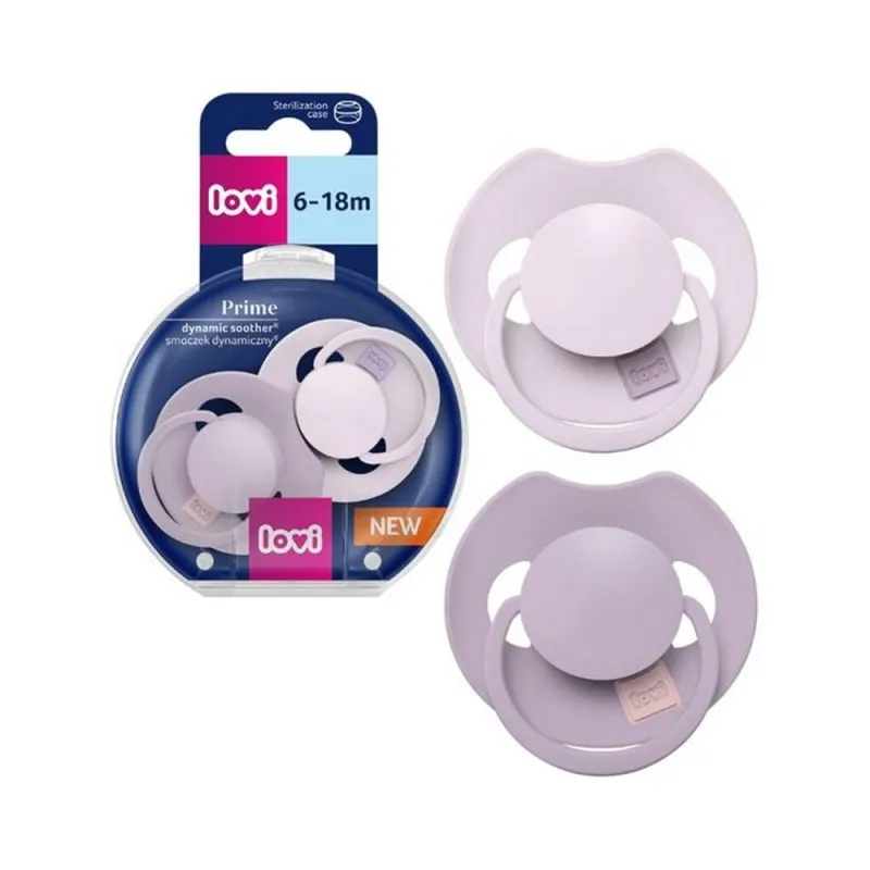 LOVI PRIME SILICONE DYNAMIC VARALICA 6-18M (2KOM) - LILAC/VIOLET 34/422 