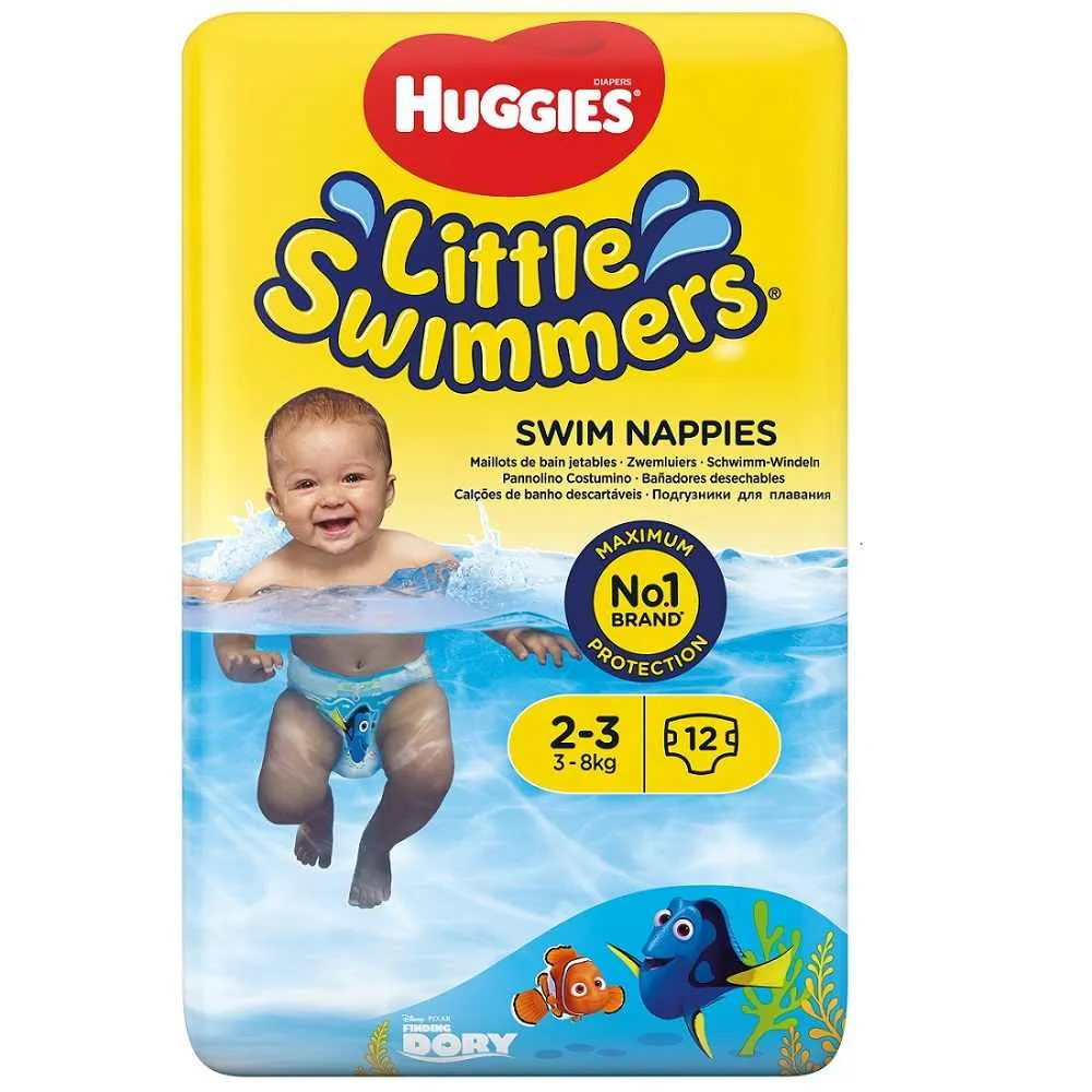 HUGGIES PELENE GACICE ZA KUPANJE LITTLE SWIMMERS, 3-8KG, 12 KOM 