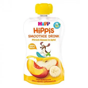 HIPP SMOOTHIE-BRESKVA, JABUKA I BANANE 120ML 12M+ 