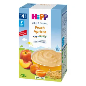 HIPP INSTANT KASA MLEKO I ZITARICE-BRESKVA I KAJSIJA 250G 4M+ 