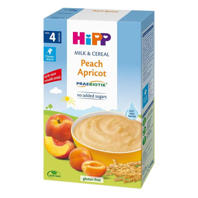 HIPP INSTANT KASA MLEKO I ZITARICE-BRESKVA I KAJSIJA 250G 4M+