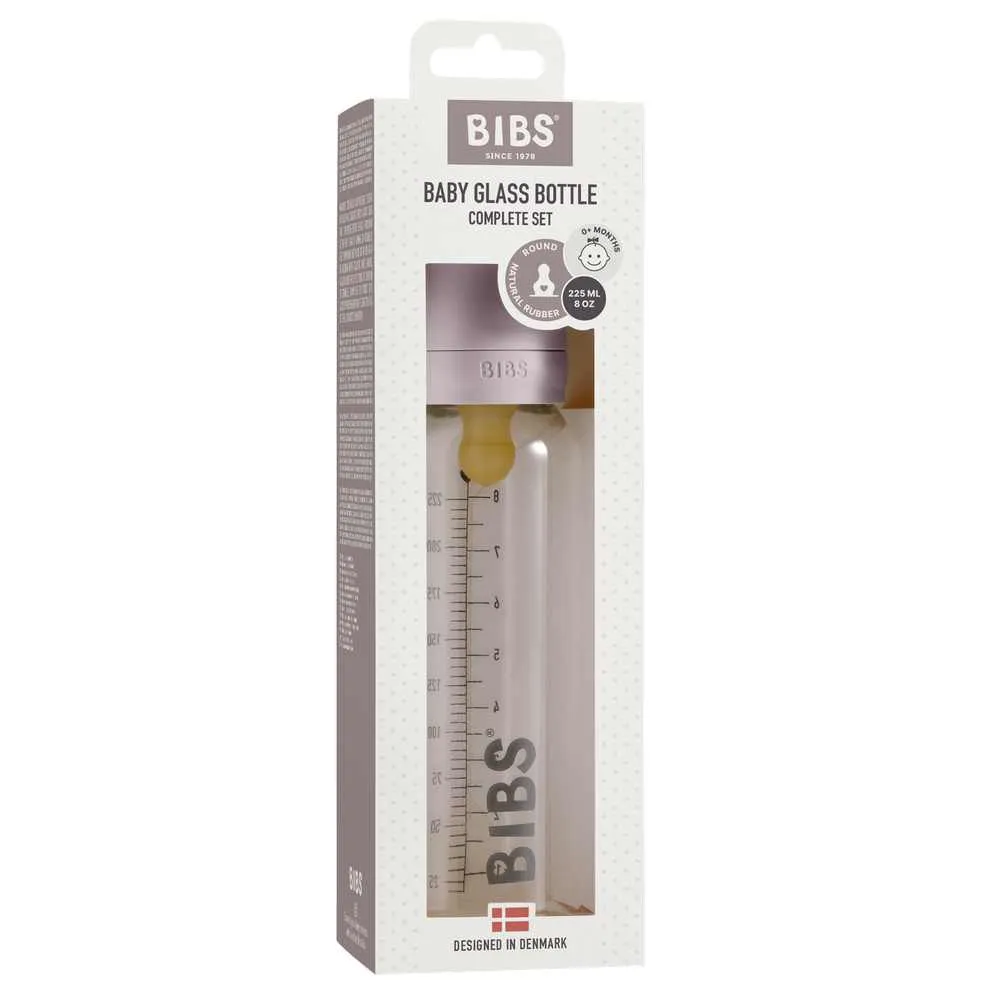 BIBS STAKLENA FLASICA 225 ML DUSKY LILAC