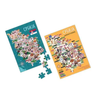 MAGIC MAP PIKTOGRAFSKA PUZZLE MAPA SRBIJE CIRILICA 